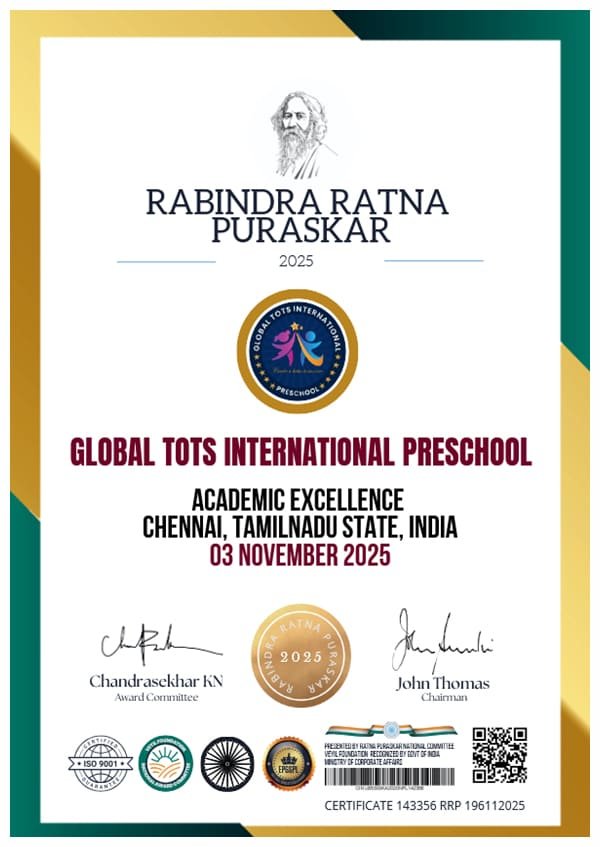 GLobal Tots International Preschool - Academic Excellence Chennai - Tamil Nadu